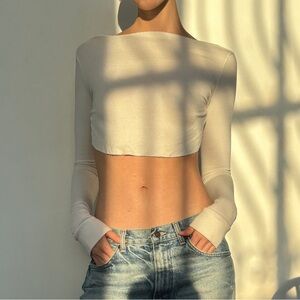 Are You Am I backless long sleeve